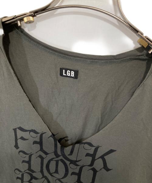 L.G.B（ルグランブルー）L.G.B (ルグランブルー) FUCK YOU BABY/HSV　Tシャツ　1521JFYB オリーブ サイズ:1の古着・服飾アイテム
