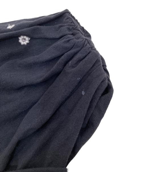 ne quittez pas（ヌキテパ）ne quittez pas (ヌキテパ) Crimp Cotton Embroidery York Dress ブラック サイズ:Mの古着・服飾アイテム