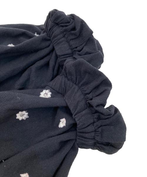 ne quittez pas（ヌキテパ）ne quittez pas (ヌキテパ) Crimp Cotton Embroidery York Dress ブラック サイズ:Mの古着・服飾アイテム