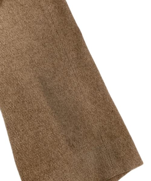 AURALEE（オーラリー）AURALEE (オーラリー) Organic Cotton Cashmere Wool Tweed Two-Tuck Pants カシミヤツータックパンツ　A22AP02OT ブラウン サイズ:3の古着・服飾アイテム