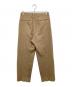 AURALEE (オーラリー) Organic Cotton Cashmere Wool Tweed Two-Tuck Pants カシミヤツータックパンツ　A22AP02OT ブラウン サイズ:3：18000円