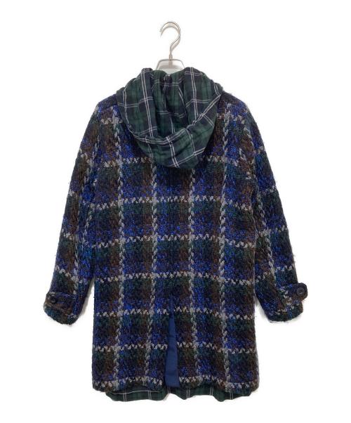 sacai（サカイ）sacai (サカイ) SACAI　サカイ リバーシブルフーデッドツイードコート　Reversible fooded tweed coat　15-00907M ネイビー サイズ:1の古着・服飾アイテム