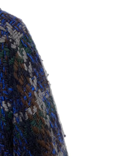 sacai（サカイ）sacai (サカイ) SACAI　サカイ リバーシブルフーデッドツイードコート　Reversible fooded tweed coat　15-00907M ネイビー サイズ:1の古着・服飾アイテム