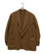 DRAKE'Sドレイクス）の古着「3Bウールチェックジャケット ハウンドトゥース 千鳥格子柄 DR1612SAQ」｜ブラウン
