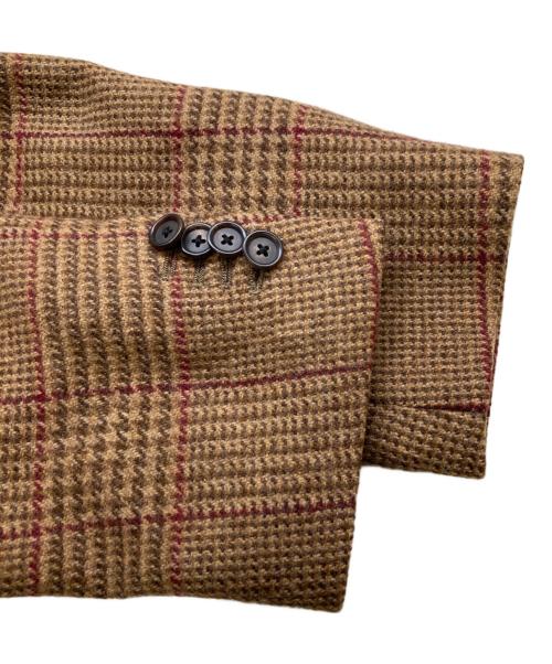 DRAKE'S（ドレイクス）DRAKE'S (ドレイクス) 3Bウールチェックジャケット ハウンドトゥース 千鳥格子柄 DR1612SAQ ブラウン サイズ:40/50の古着・服飾アイテム