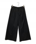GROUND Yグラウンドワイ）の古着「Tuck Wide Pants」｜ブラック