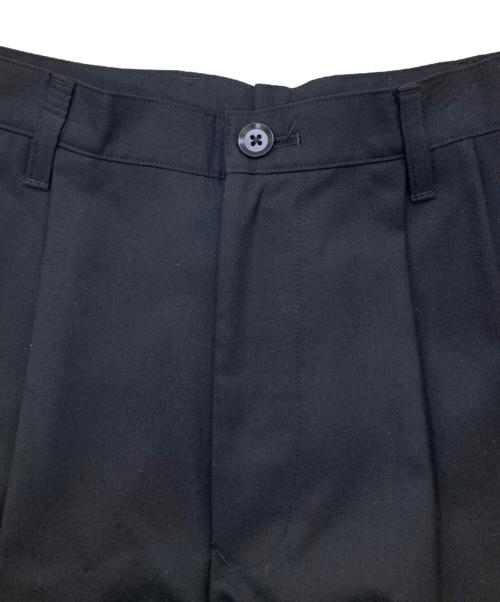 GROUND Y（グラウンドワイ）GROUND Y (グラウンドワイ) Tuck Wide Pants ブラック サイズ:1の古着・服飾アイテム