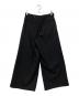 GROUND Y (グラウンドワイ) Tuck Wide Pants ブラック サイズ:1：25000円