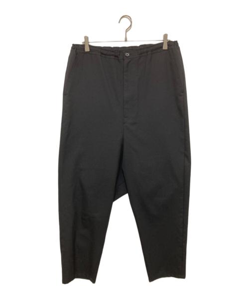 GROUND Y（グラウンドワイ）GROUND Y (グラウンドワイ) ウールギャバ サルエルパンツ ブラック サイズ:3の古着・服飾アイテム