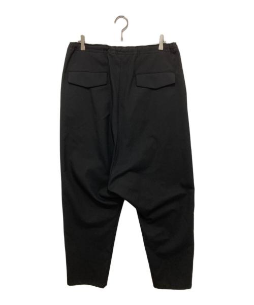 GROUND Y（グラウンドワイ）GROUND Y (グラウンドワイ) ウールギャバ サルエルパンツ ブラック サイズ:3の古着・服飾アイテム