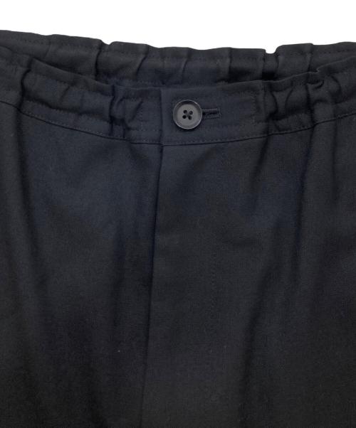 GROUND Y（グラウンドワイ）GROUND Y (グラウンドワイ) ウールギャバ サルエルパンツ ブラック サイズ:3の古着・服飾アイテム