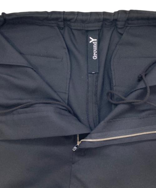 GROUND Y（グラウンドワイ）GROUND Y (グラウンドワイ) ウールギャバ サルエルパンツ ブラック サイズ:3の古着・服飾アイテム