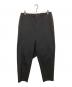 GROUND Y（グラウンドワイ）の古着「ウールギャバ サルエルパンツ」｜ブラック