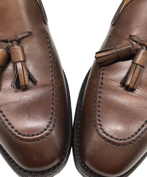 berwick（バーウィック）berwick (バーウィック) タッセルローファー スチールトゥ ブラウン サイズ:5 1/2の古着・服飾アイテム