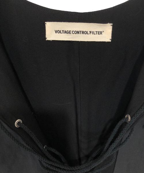 VOLTAGE CONTROL FILTER（ヴォルテージ コントロール フィルター）VOLTAGE CONTROL FILTER (ヴォルテージ コントロール フィルター) Front Lace Up Long Dress　フロントレースアップロングドレス　1123031001 ブラック サイズ:FREEの古着・服飾アイテム