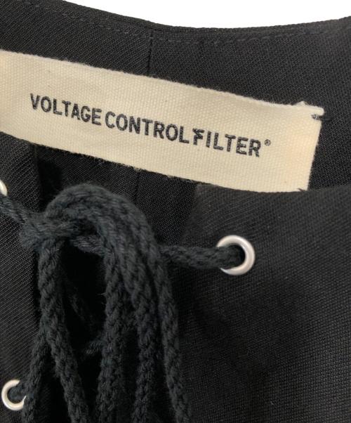 VOLTAGE CONTROL FILTER（ヴォルテージ コントロール フィルター）VOLTAGE CONTROL FILTER (ヴォルテージ コントロール フィルター) Front Lace Up Long Dress　フロントレースアップロングドレス　1123031001 ブラック サイズ:FREEの古着・服飾アイテム
