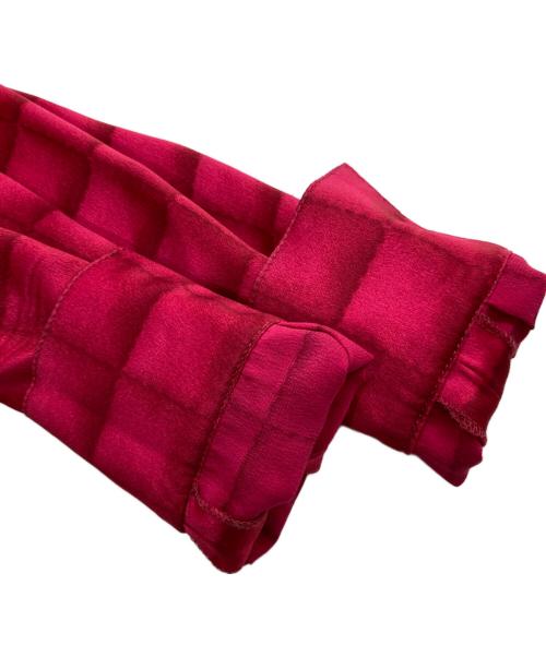 CHANEL（シャネル）CHANEL (シャネル) チョコバー 長袖シルクシャツワンピース ピンク サイズ:36の古着・服飾アイテム