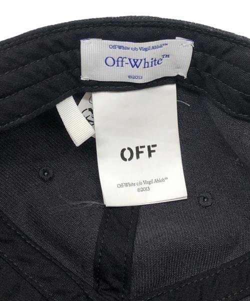OFFWHITE（オフホワイト）OFFWHITE (オフホワイト) Distressed Denim Baseball Cap　OWLA017S25DEN003 ブラック サイズ:OSの古着・服飾アイテム