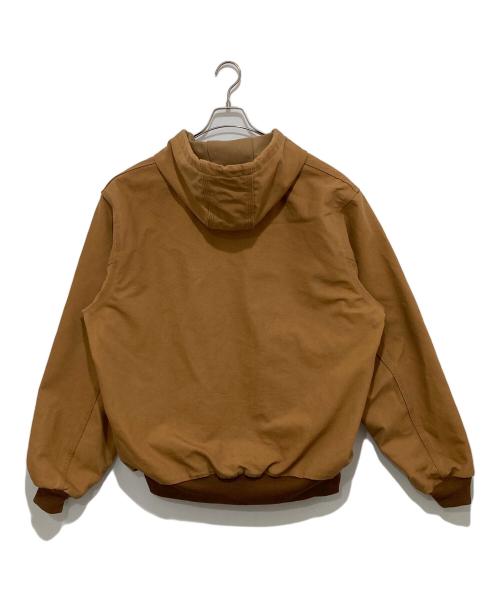 CarHartt（カーハート）CarHartt (カーハート) USA製　ACTIVE PARKA　アクティブパーカー　ダックジャケット　ZIP HOODIE ブラウン サイズ:Lの古着・服飾アイテム