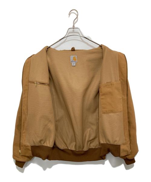 CarHartt（カーハート）CarHartt (カーハート) USA製　ACTIVE PARKA　アクティブパーカー　ダックジャケット　ZIP HOODIE ブラウン サイズ:Lの古着・服飾アイテム