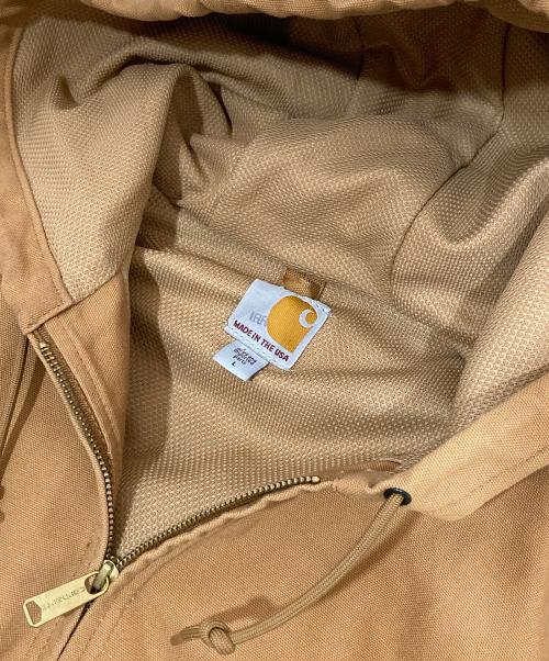 CarHartt（カーハート）CarHartt (カーハート) USA製　ACTIVE PARKA　アクティブパーカー　ダックジャケット　ZIP HOODIE ブラウン サイズ:Lの古着・服飾アイテム