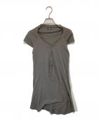 L.G.Bルグランブルー）の古着「テレコTシャツ　D-HENLY-2/HS」｜カーキ