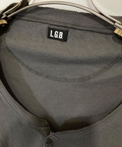 L.G.B（ルグランブルー）L.G.B (ルグランブルー) テレコTシャツ　D-HENLY-2/HS カーキの古着・服飾アイテム