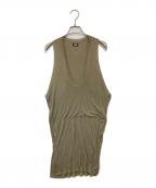 L.G.Bルグランブルー）の古着「ノースリーブカットソー」｜カーキ