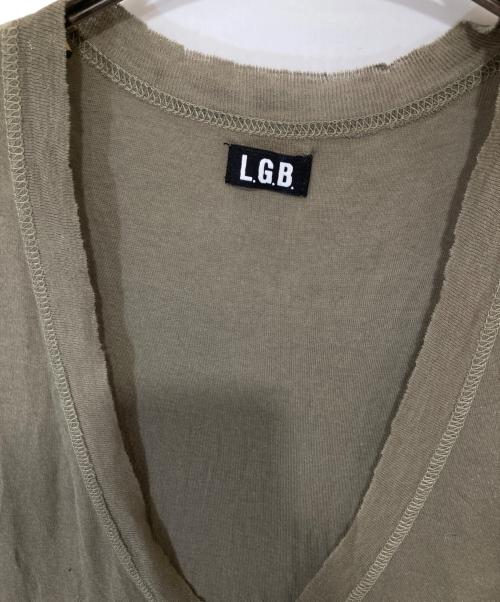 L.G.B（ルグランブルー）L.G.B (ルグランブルー) ノースリーブカットソー カーキの古着・服飾アイテム