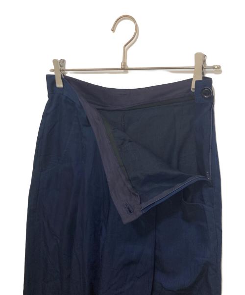 Y's（ワイズ）Y's (ワイズ) キュプラワイドパンツ  YS-P10-207 ネイビー サイズ:1の古着・服飾アイテム