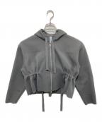 CFCLシーエフシーエル）の古着「HIGH TWIST MILAN HOODIE（ハイツイストミランフーディー）　ダブルジップパーカー　CF005KC023・23SS」｜グレー