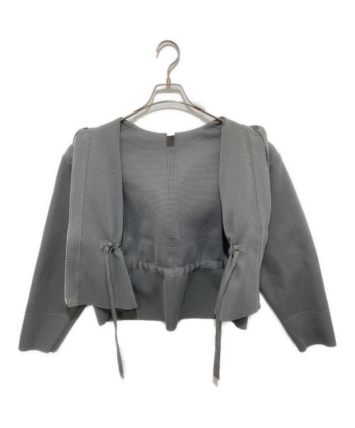 CFCL（シーエフシーエル）CFCL (シーエフシーエル) HIGH TWIST MILAN HOODIE（ハイツイストミランフーディー）　ダブルジップパーカー　CF005KC023・23SS グレー サイズ:１の古着・服飾アイテム