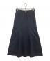 mame kurogouchi（マメクロゴウチ）の古着「Trapeze Demin Skirt　トラペーズデニムスカート　ブラックデニム　MM22PF-SK714」｜ブラック