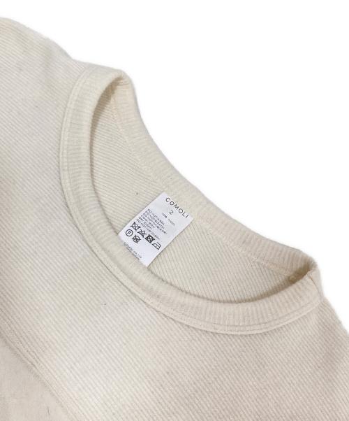 COMOLI（コモリ）COMOLI (コモリ) 22AW ウールフットボールTシャツ  Wool football t-shirts　W03-05011 アイボリー サイズ:2の古着・服飾アイテム