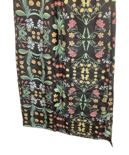 CABAN（キャバン）CABaN (キャバン) シルク パレルモフラワープリントサイドスリットスカート ブラック サイズ:SIZE Freeの古着・服飾アイテム
