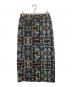 CABaN (キャバン) シルク パレルモフラワープリントサイドスリットスカート ブラック サイズ:SIZE Free：15000円