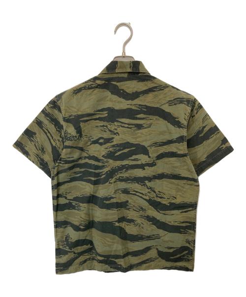 RRL（ダブルアールエル）RRL (ダブルアールエル) タイガーカモ ミリタリーシャツ カーキ サイズ:Sの古着・服飾アイテム