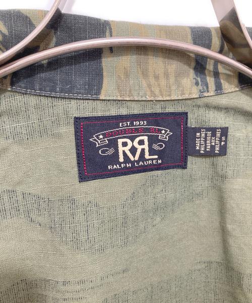 RRL（ダブルアールエル）RRL (ダブルアールエル) タイガーカモ ミリタリーシャツ カーキ サイズ:Sの古着・服飾アイテム