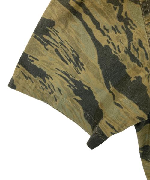RRL（ダブルアールエル）RRL (ダブルアールエル) タイガーカモ ミリタリーシャツ カーキ サイズ:Sの古着・服飾アイテム
