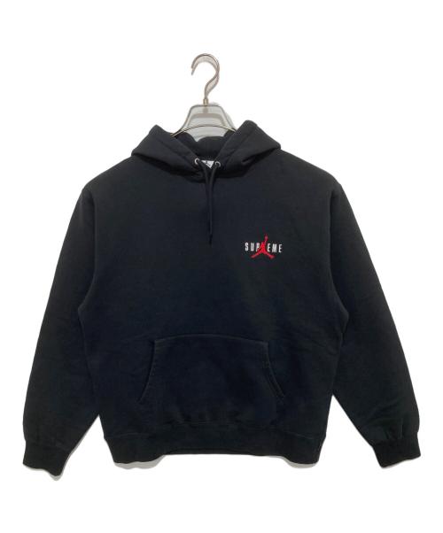 SUPREME（シュプリーム）SUPREME (シュプリーム) JORDAN (ジョーダン) ロゴエンブロイダリースウェットパーカー　Hooded Sweatshirt　HF-0836-010・24AW ブラック サイズ:Mの古着・服飾アイテム