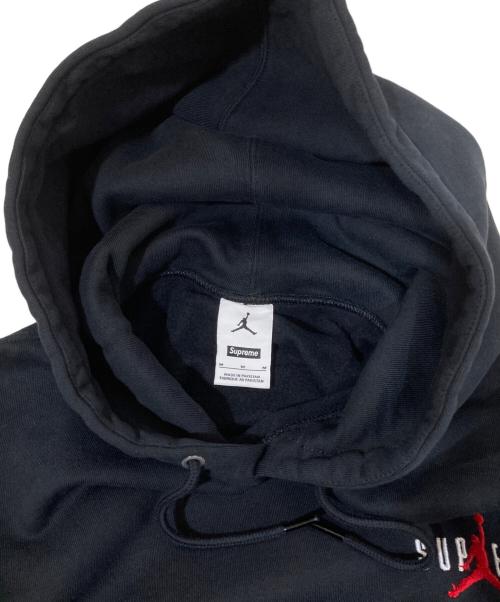 SUPREME（シュプリーム）SUPREME (シュプリーム) JORDAN (ジョーダン) ロゴエンブロイダリースウェットパーカー　Hooded Sweatshirt　HF-0836-010・24AW ブラック サイズ:Mの古着・服飾アイテム