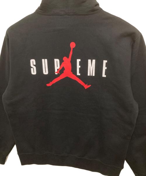 SUPREME（シュプリーム）SUPREME (シュプリーム) JORDAN (ジョーダン) ロゴエンブロイダリースウェットパーカー　Hooded Sweatshirt　HF-0836-010・24AW ブラック サイズ:Mの古着・服飾アイテム