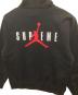 中古・古着 SUPREME (シュプリーム) JORDAN (ジョーダン) ロゴエンブロイダリースウェットパーカー　Hooded Sweatshirt　HF-0836-010・24AW ブラック サイズ:M：30000円