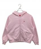 SUPREMEシュプリーム）の古着「Small Box Logo Zip-up Hoodie（スモールボックスロゴジップアップフーディー）24FW」｜ピンク