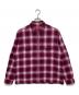 Supreme（シュプリーム）の古着「 22FW Shadow Plaid Flannel Zip up Shirt（シャドウプレイドフランネルジップシャツ）」｜ピンク