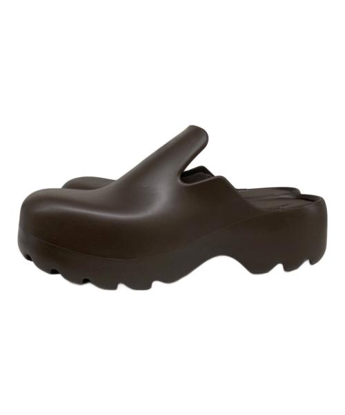 BOTTEGA VENETA（ボッテガベネタ）BOTTEGA VENETA (ボッテガベネタ) ラバーフラッシュ ブラウン サイズ:43の古着・服飾アイテム