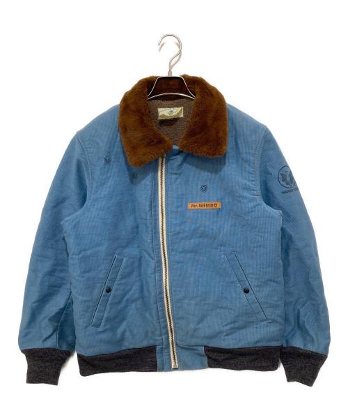 WEIRDO（ウィアード）WEIRDO (ウィアード) B-15 フライトジャケット　flight jacket チンストラップ　WRD-15-AW-02 スカイブルー サイズ:34-42の古着・服飾アイテム