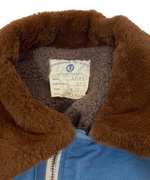 WEIRDO（ウィアード）WEIRDO (ウィアード) B-15 フライトジャケット　flight jacket チンストラップ　WRD-15-AW-02 スカイブルー サイズ:34-42の古着・服飾アイテム