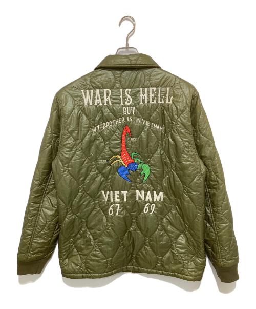 CHALLENGER（チャレンジャー）CHALLENGER (チャレンジャー) ベトジャン / キルティングジャケット オリーブ サイズ:SIZE　Lの古着・服飾アイテム