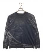 ALEXANDER WANGアレキサンダー・ワン）の古着「Black Crease Wash Long Sleeve T-shirt（ブラッククリースウォッシュロングスリーブTシャツ）UCC1251782・25SS」｜ブラック